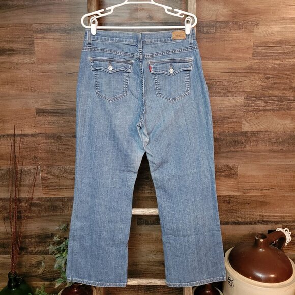 Levi's Jeans 14 S Perfectly Slimming 512 Bootcut High Rise Medium Light Wash - Picture 2 of 12